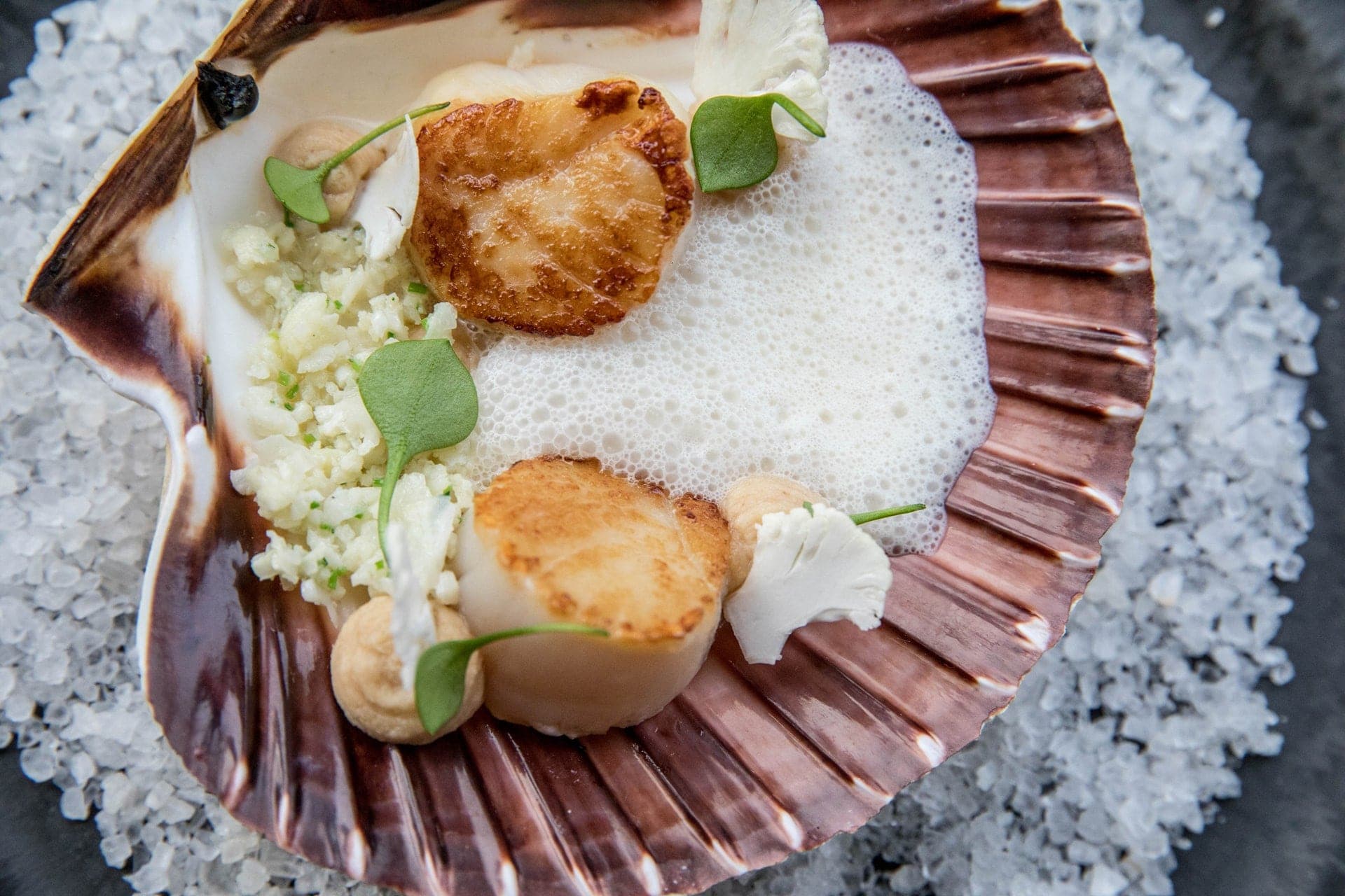 Foto van gerecht met Coquilles