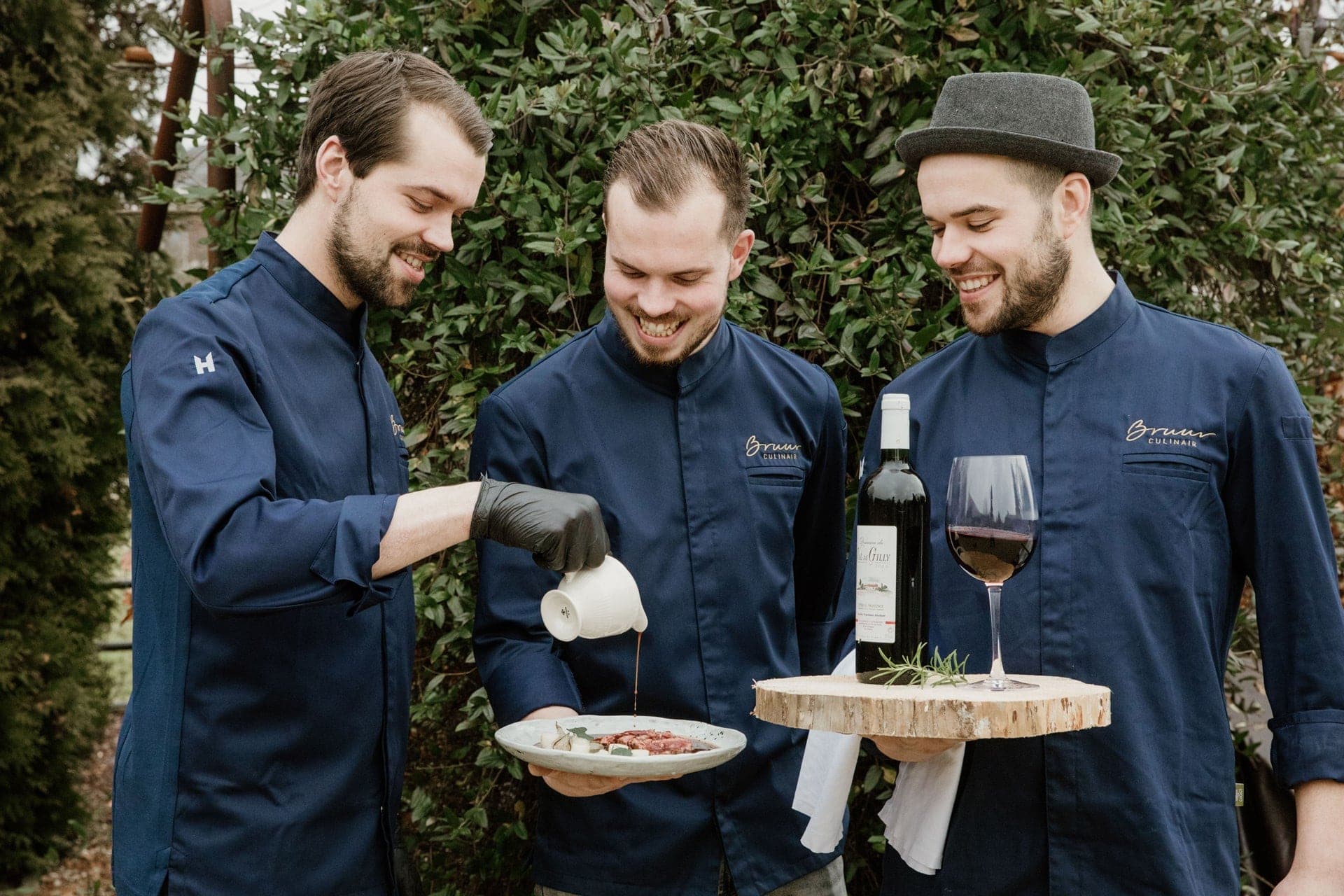Foto van de 3 broers van bruur culinair.